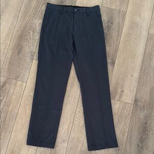 Amazon Essentials Navy Dress Pants Flat-Front Straight Leg